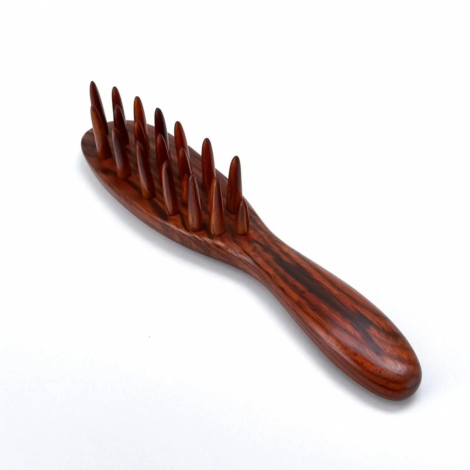 Scalp Massage Comb Wide-Tooth Wooden Scalp with Handle Anti Rosewood Massage Comb for Home, Travel