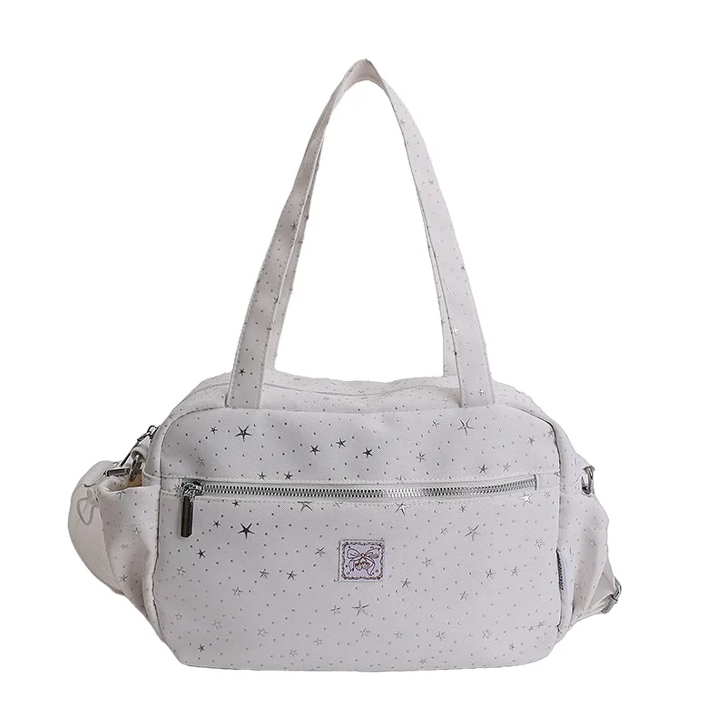 

Women's Large Capacity Bag2026New Fashion Casual Fresh Single Shoulder Bag Lightweight Short Trip Crossbody Bag