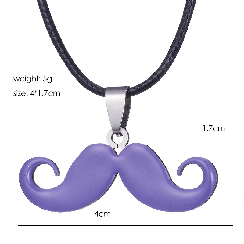 Hot Sale Stainless Steel Cute Classic Beard Pendant Necklace for Women Fashion Accessories Y2K Jewelry Party Gift Daily Wear