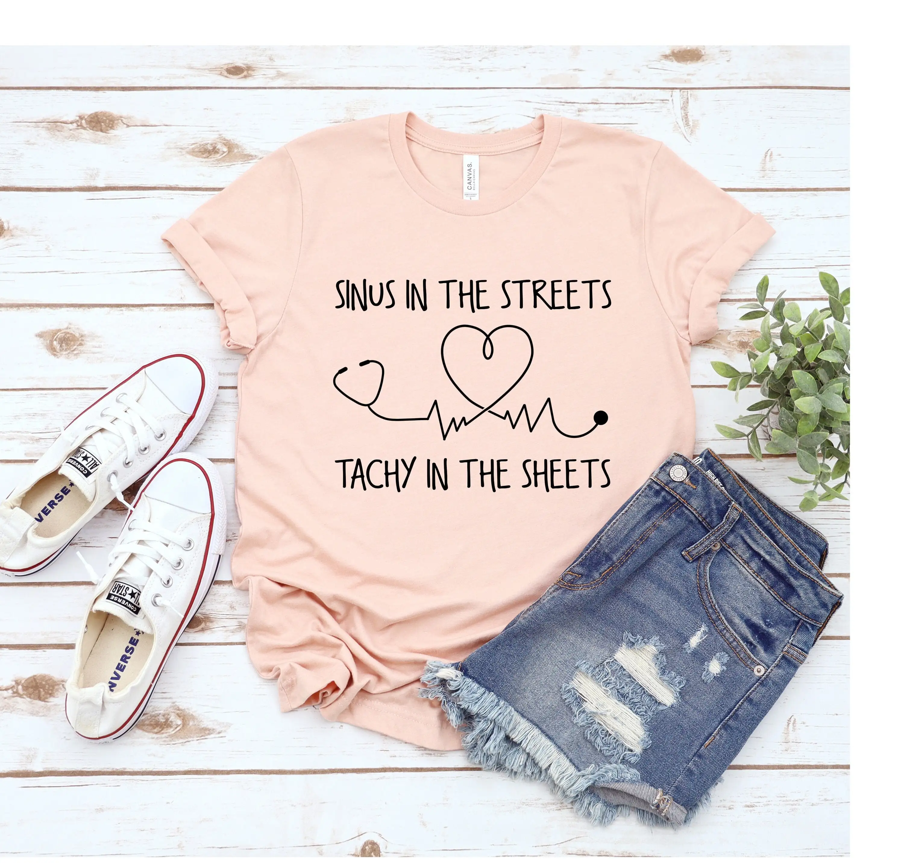 

Funny Nurse T Shirt Sinus in the Streets Tachy Sheets Nursing StudenT Er Graduation ICU