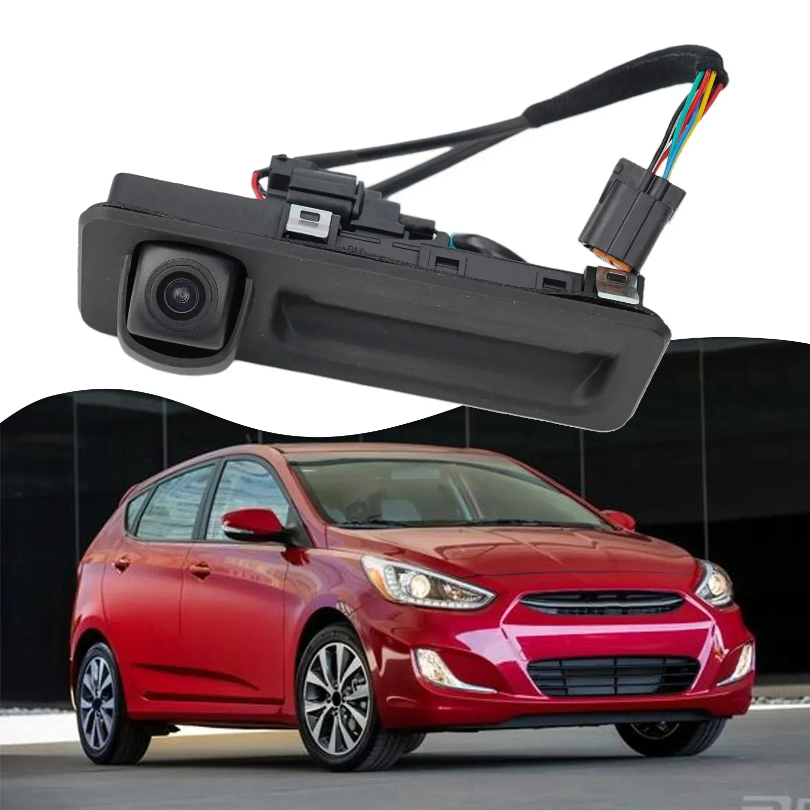 

Premium Rear View Camera with Trunk Button for HYUNDAI Sdn 2015 2019 Easy Installation and Complete Assembly