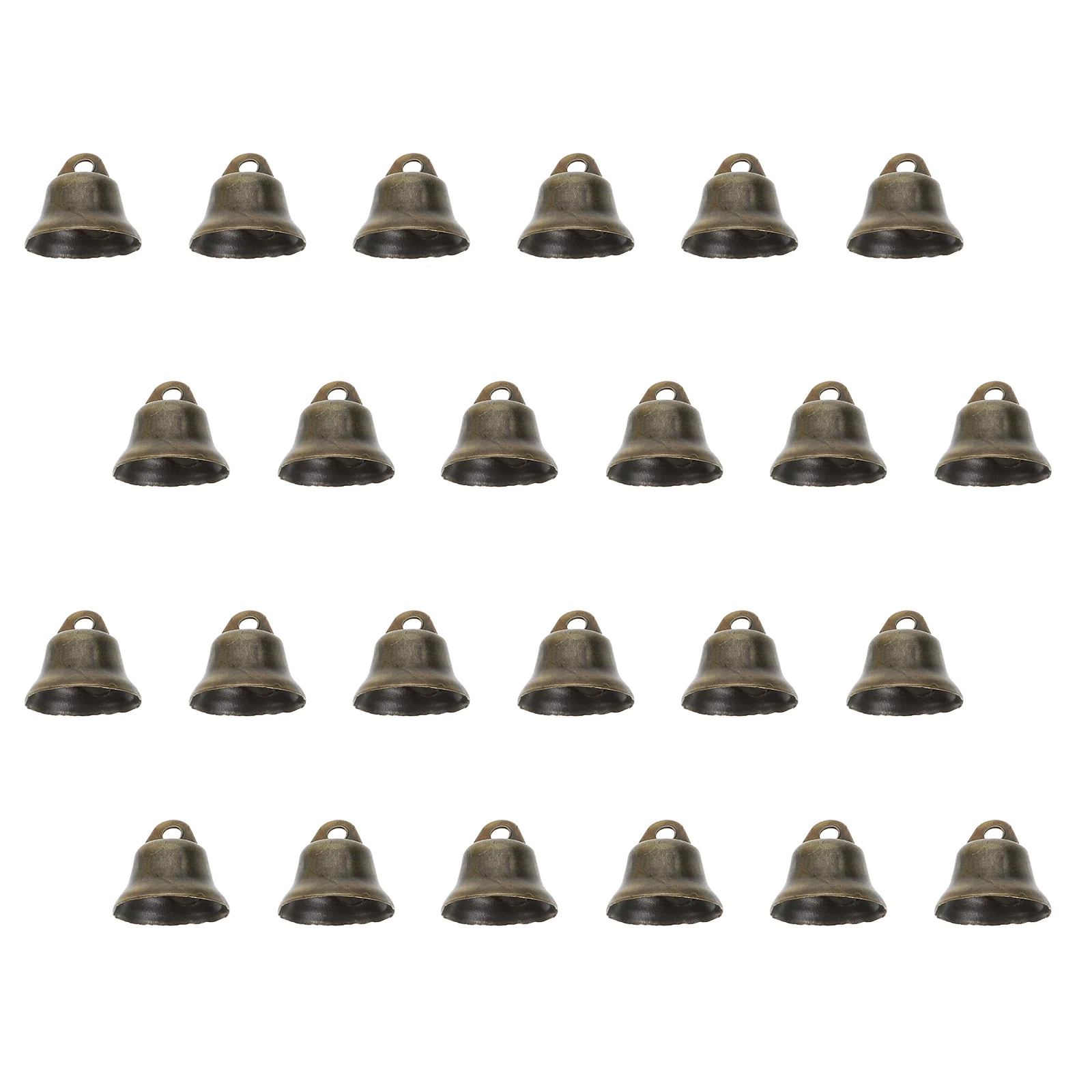 

100 Pcs Christmas Decorations Bronze Horn Bell Small Pendant Xmas Tree Hanging Pretty