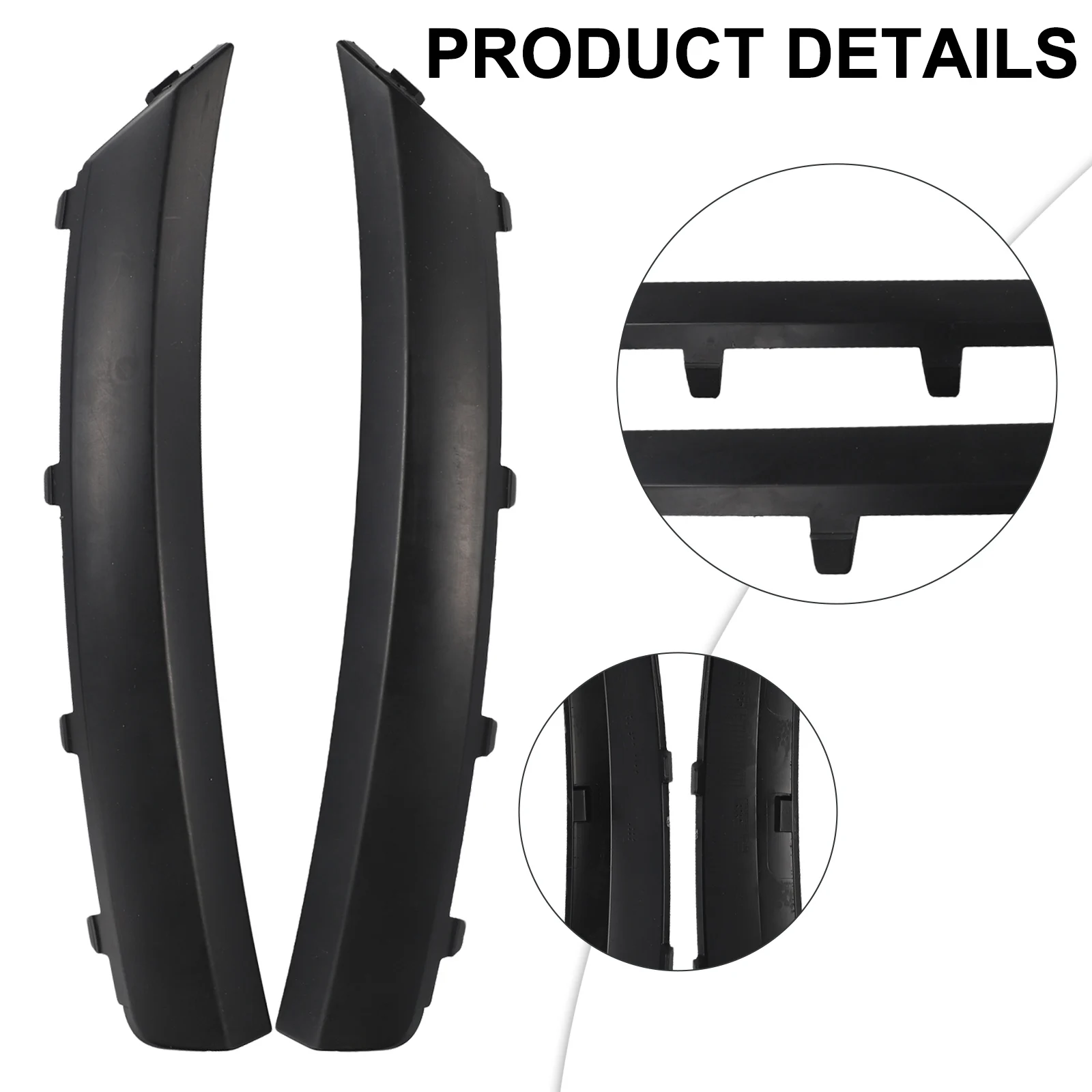 A1678855703 Cover Trim Front Bumper Wheel Arch Trim ABS Black Exterior Parts Guard Molding Flank Wheel Eyebrow C167