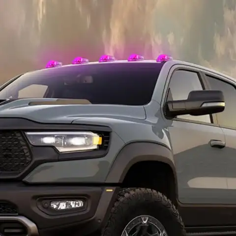 트럭용 지붕 LED 조명, 리모컨 포함, 무선 자동차 조명, 태양광 발전 조명, 다채로운 경고