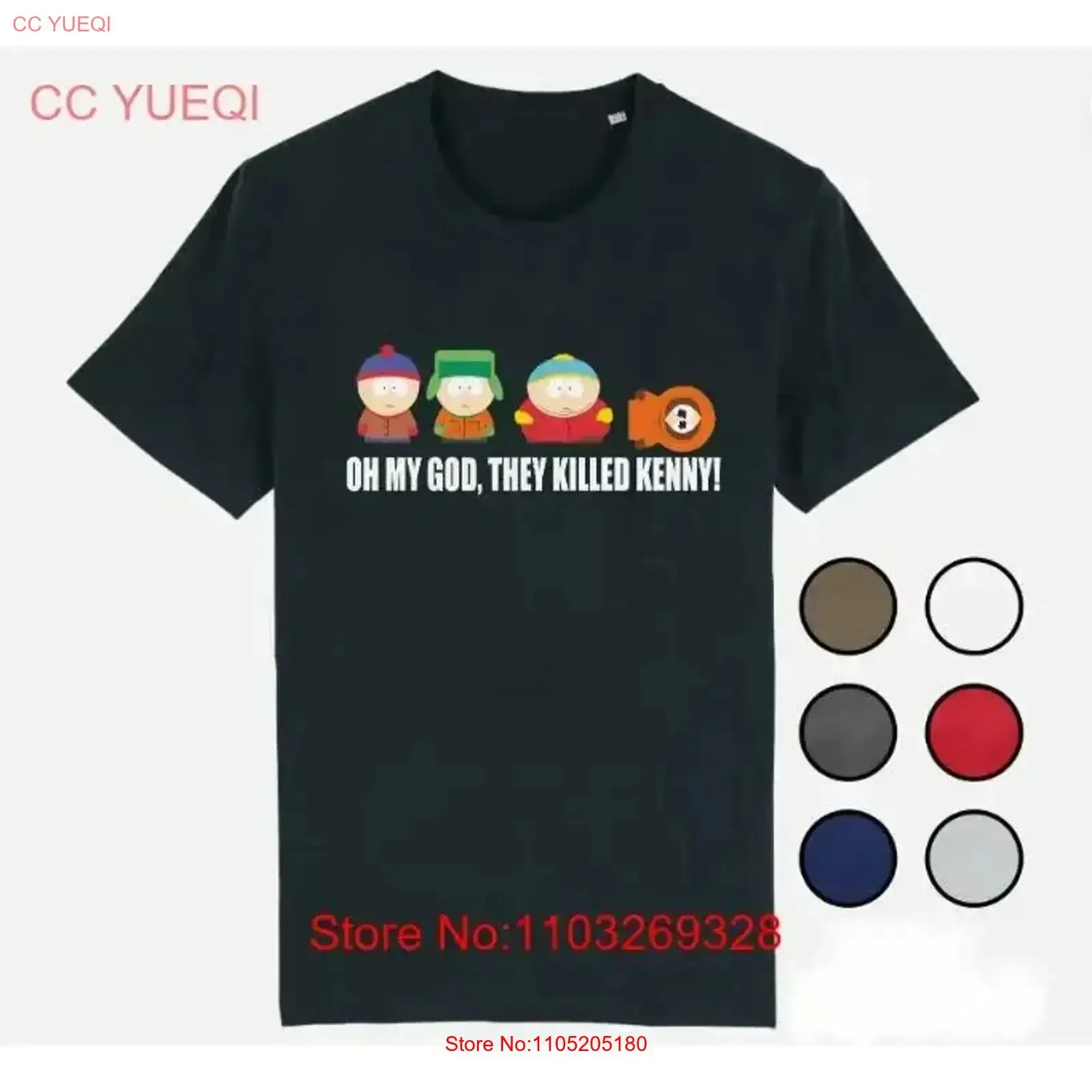 Oh My God They Killed Kenny Funny T Shirt Cartoon Stan Cartman Kyle vintage Washed Stretched streetwear fashion homme graphic
