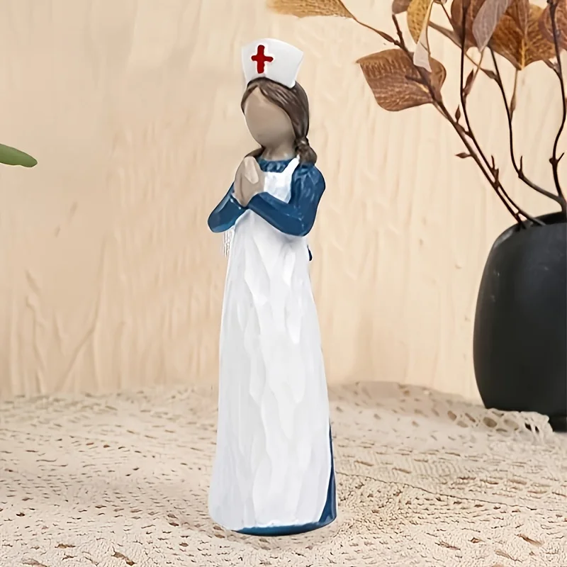 New Sculptures, Handicraft Decorations, Nurses, And Souvenirs Of New Creative Angel Nurses In Different Poses And Colors.