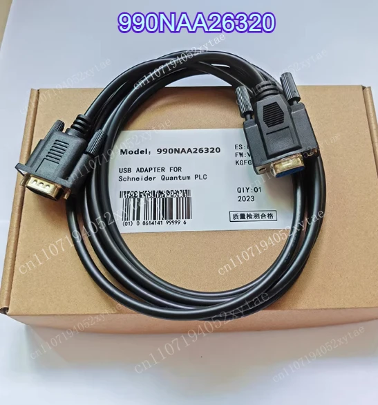 990NAA26320 Programming Cable RS232 Port Communication Data Download Line Parts for Schneider Quantum Series PLC