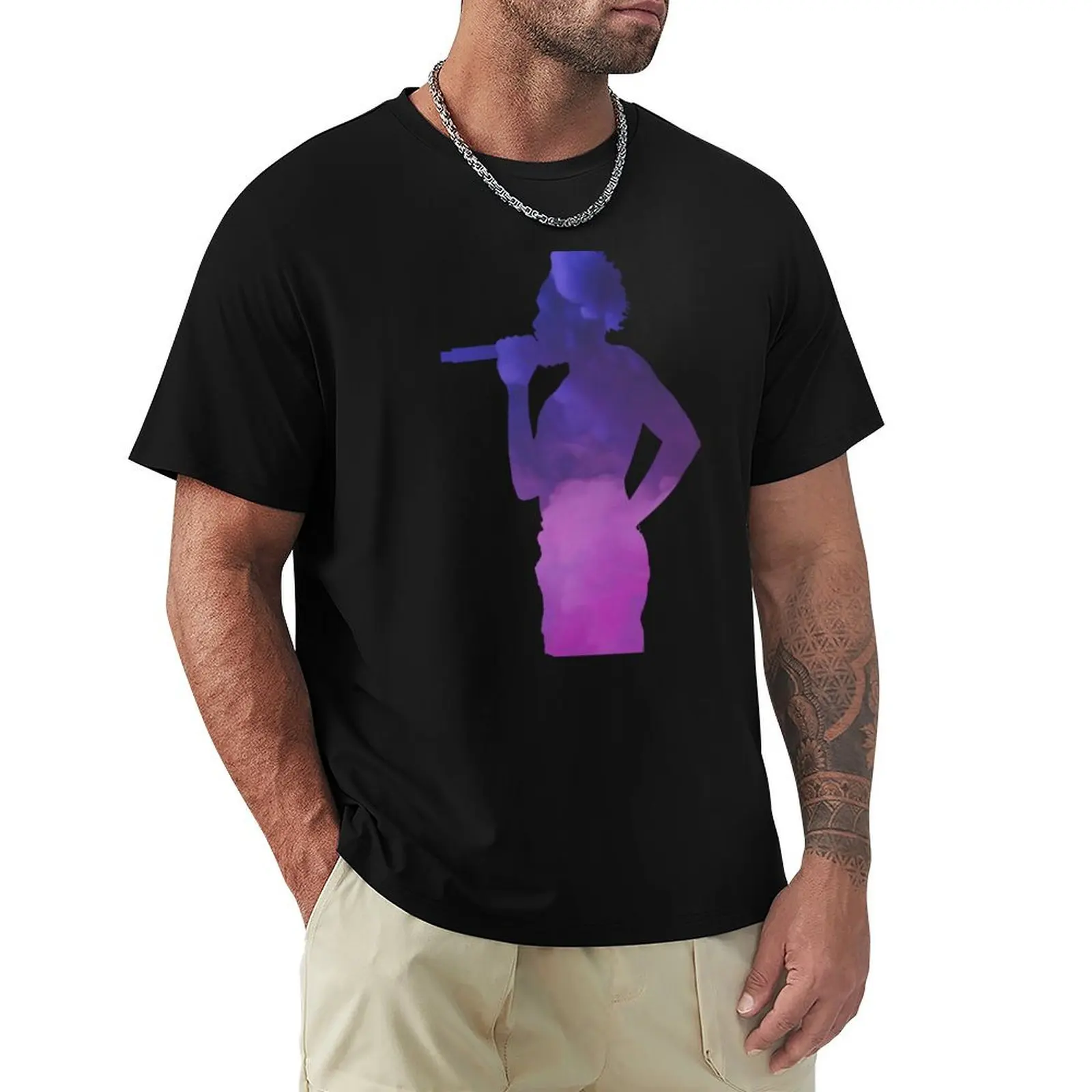 

Who Loves Music And Childish Gambino Photographic Style T-Shirt oversized Anime t-shirt men tshirt