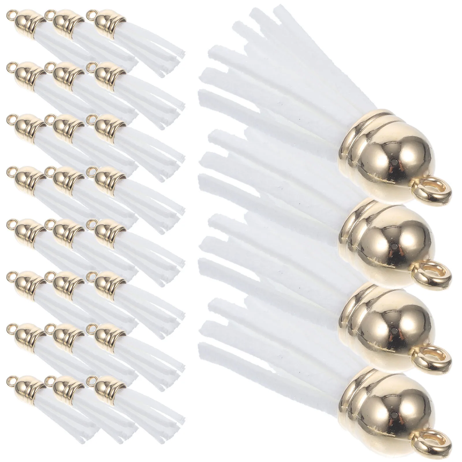 100 قطعة شرابات قلادة المفاتيح سحر حقيبة يد القرط شرابات دائم DIY بها بنفسك الحرفية صنع شرابة