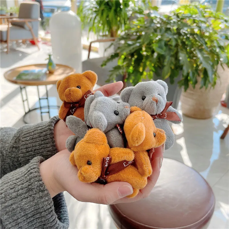 100pcs/lot Mini Little Bear Doll Boutique Creative All-match Cute Plush Animal Soft，Deposit First to Get Discount much Welcome t