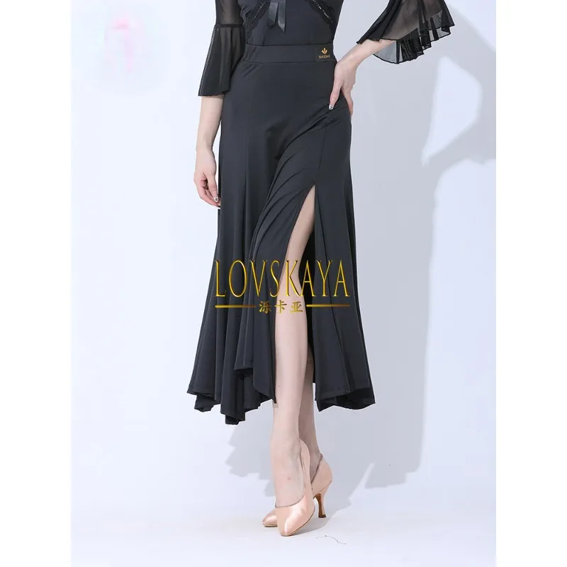 New national standard modern dance dress half body skirt waltz competition dance dress long skirt