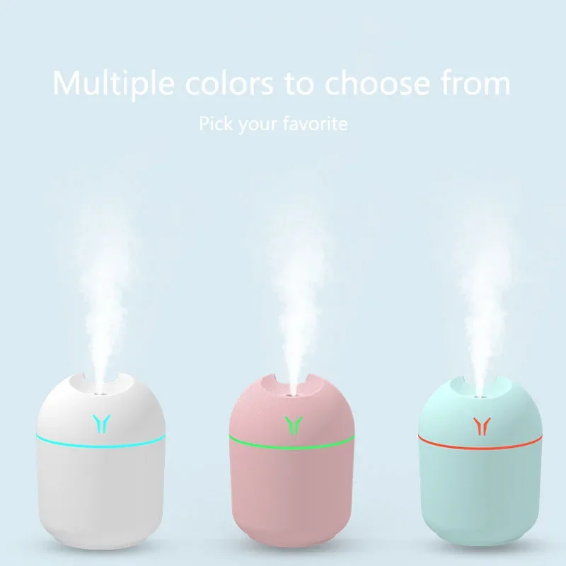 FunShing 250ml Mini Air Humidifier Purifier Car USB Aroma Essential Oil Diffuser Led Light Ultrasonic Mist Maker Home Appliance