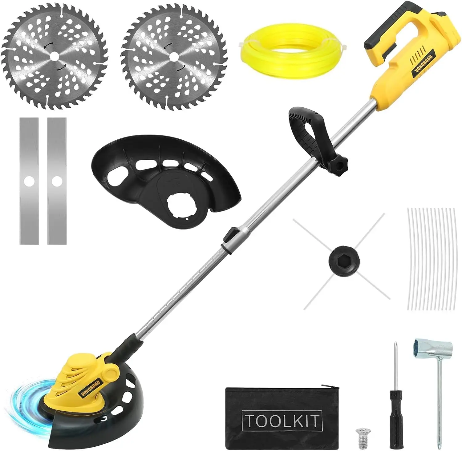 

Беспроводной Weed Wacker для аккумулятора DeWalt 20 В Max, БЕСЩЕТОЧНЫЙ двигатель Weed Eater/триммер для струн/инструмент для кромки газона/кусторез, трава T