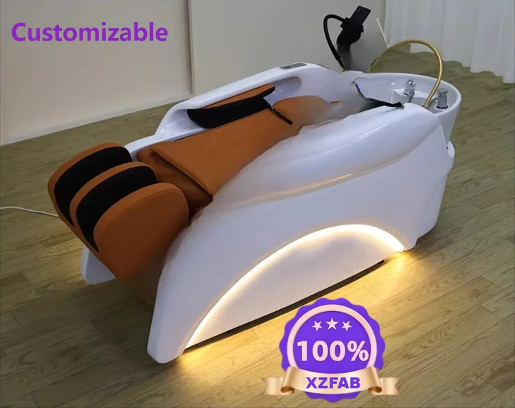Factory Direct 2026 Modern Luxury Hair Salon White Electric Multifunctional Face Chair