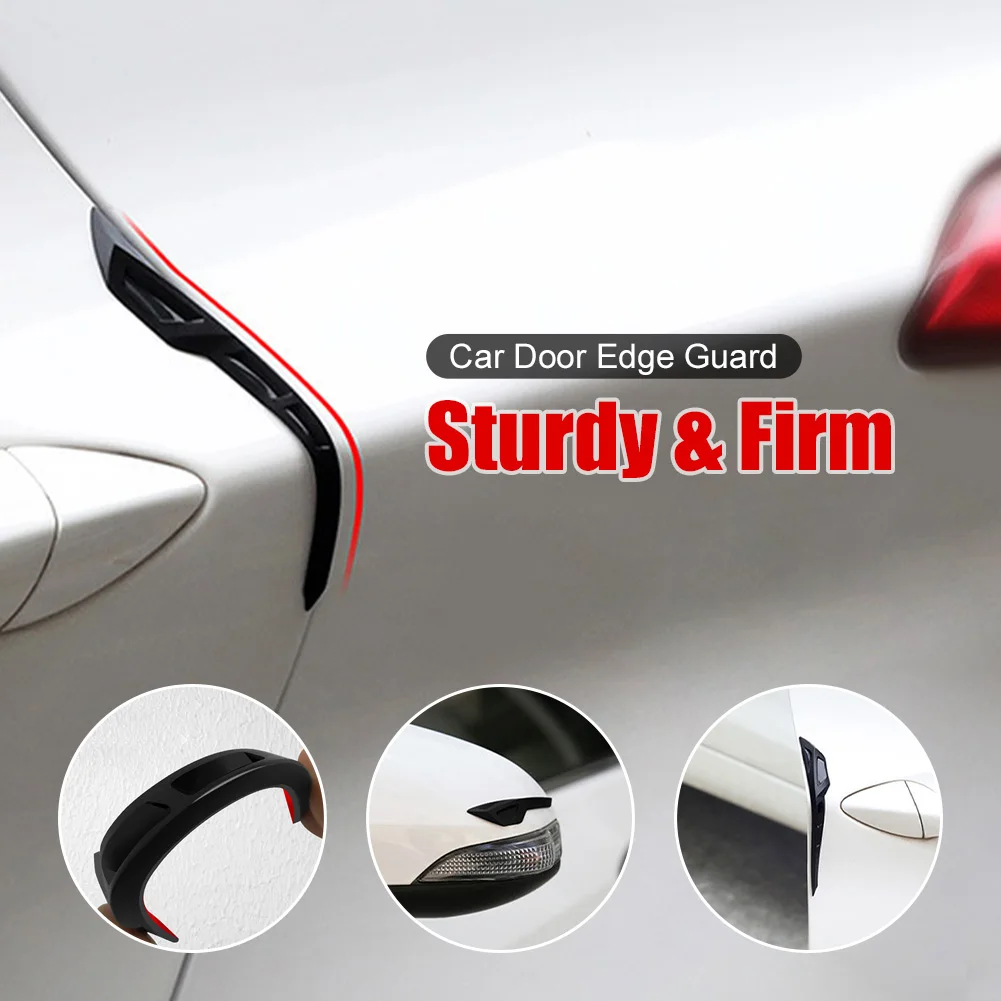 8Pcs Universal Car Bumper Protector PVC Strip Sticker Guard Anti-Scratch Protection Strip Spoiler For Car SUV Off-Road Truck