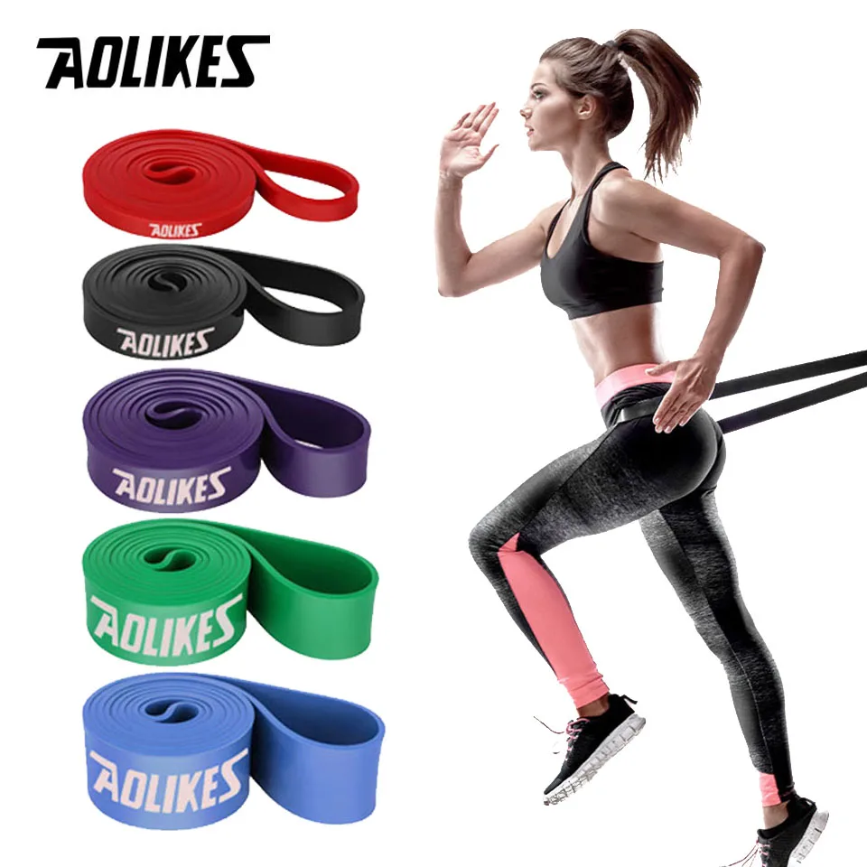 

AOLIKES Fitness Band Gym Equipment Expander Resistance Rubber Band Workout Resistance Rope Exercises Crossfit Pull Up Strengthen