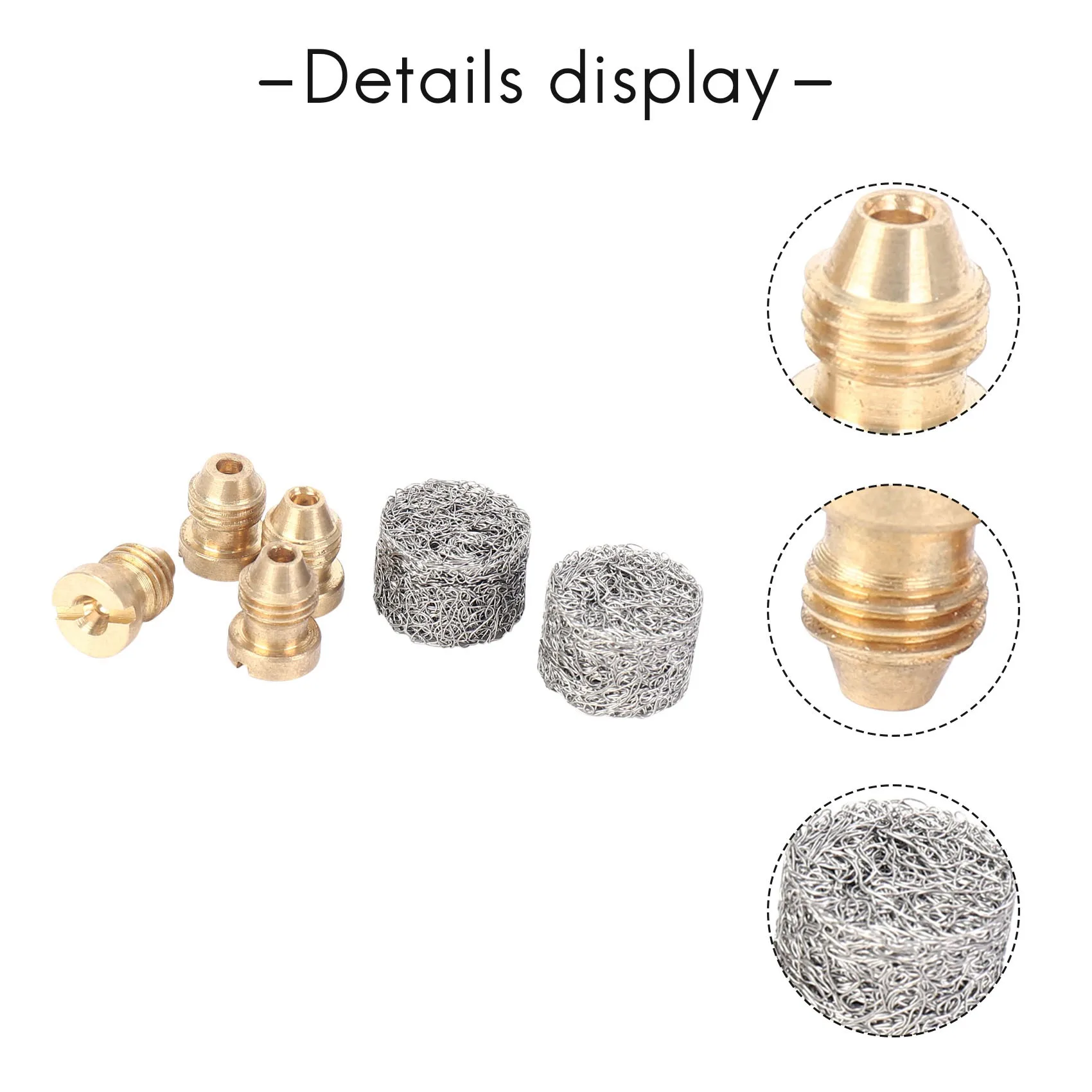Foam Cannon Orifice Tips Nozzle For Snow Foam Lance 3000 Psi 1.10Mm Orifice Screw Nozzle Tip With Mesh Filter
