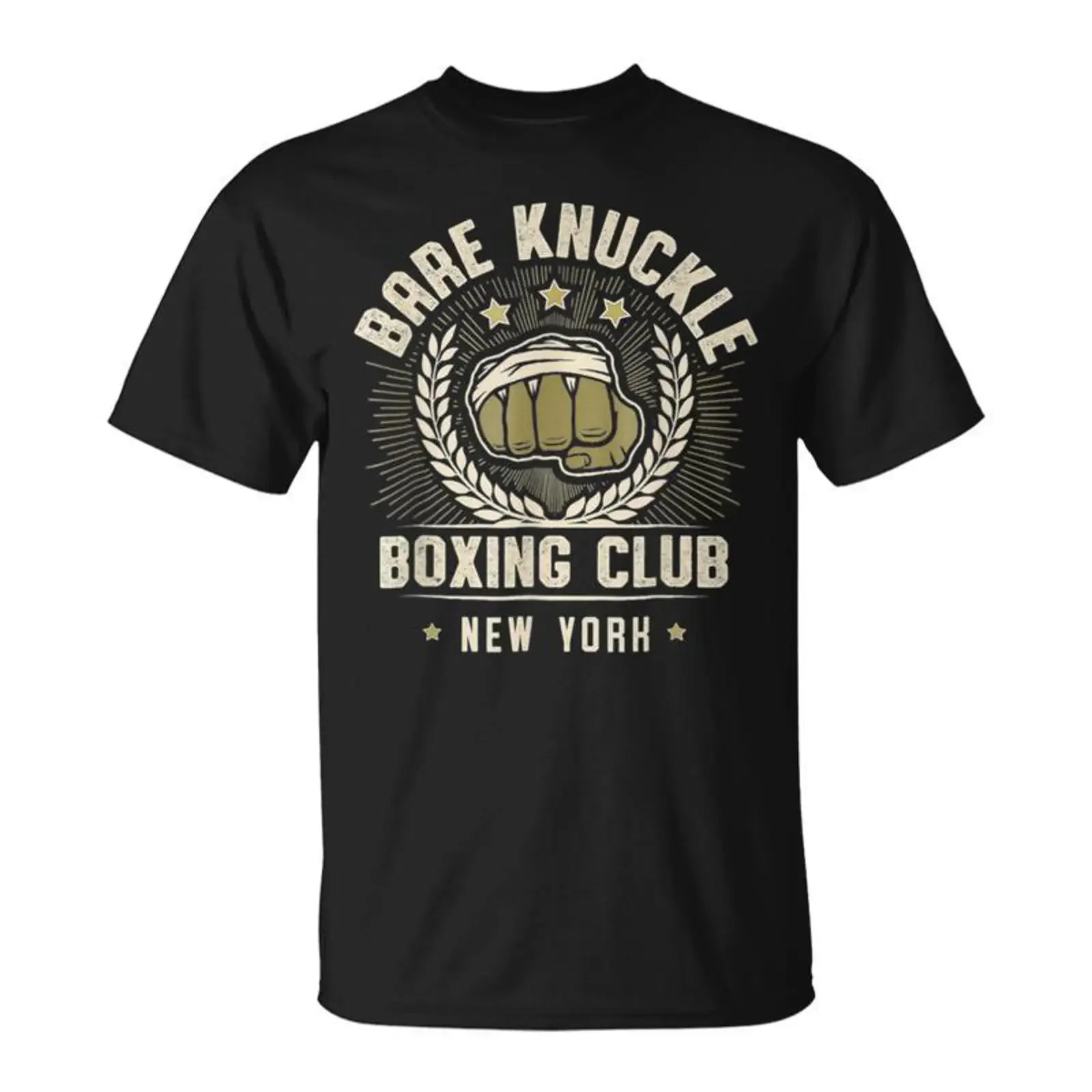 Vintage Bare Knuckle Boxing Club Est 1950 Mano De Boxeo Camiseta unisex vintage Washed Breathable fashion Versatile graphic