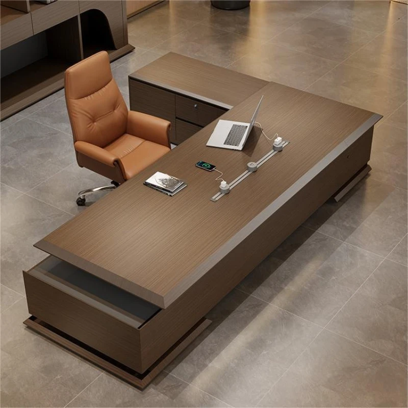 LH high-end light luxury office desk and chair combination modern simple manager desk