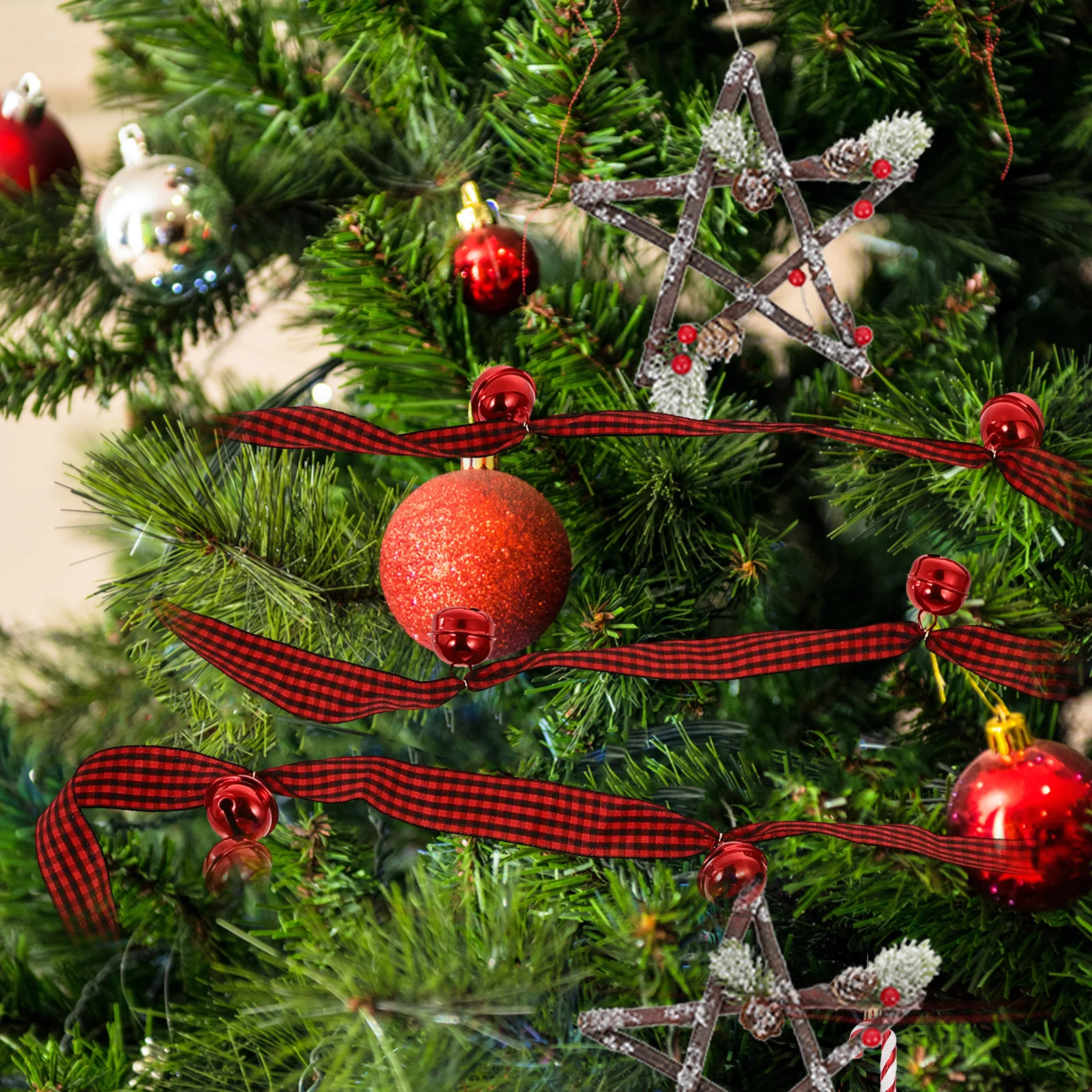 1 قطعة قلادة الديكور معلقة حلية احتفالية الشريط جرس قلادة حفلة عطلة ديكور لوازم الحفلات الإكسسوار