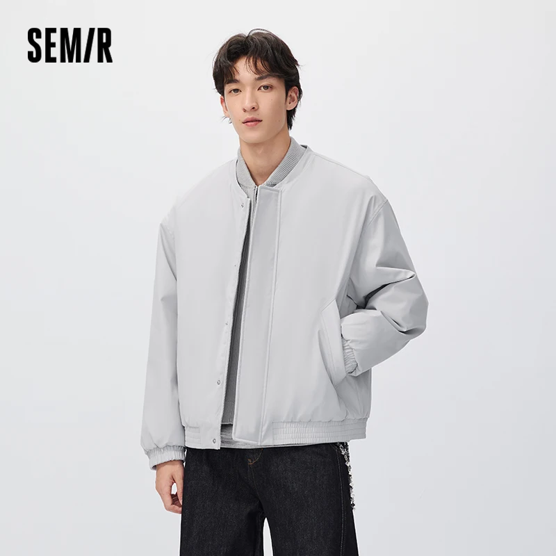 Semir Men Padded Jacket Layered Look Windproof Water Repellent 2026 New Winter Daily Wear Urban Casual Style Everyday Wardrobe