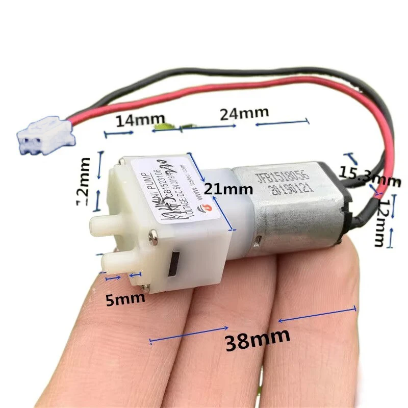 JQB1523106 DC 5V 6V Mini 030 Motor Air Pump Micro Diaphragm Oxygen Pressure Pump DIY Blood Monitor Sphygmomanometer Aquarium