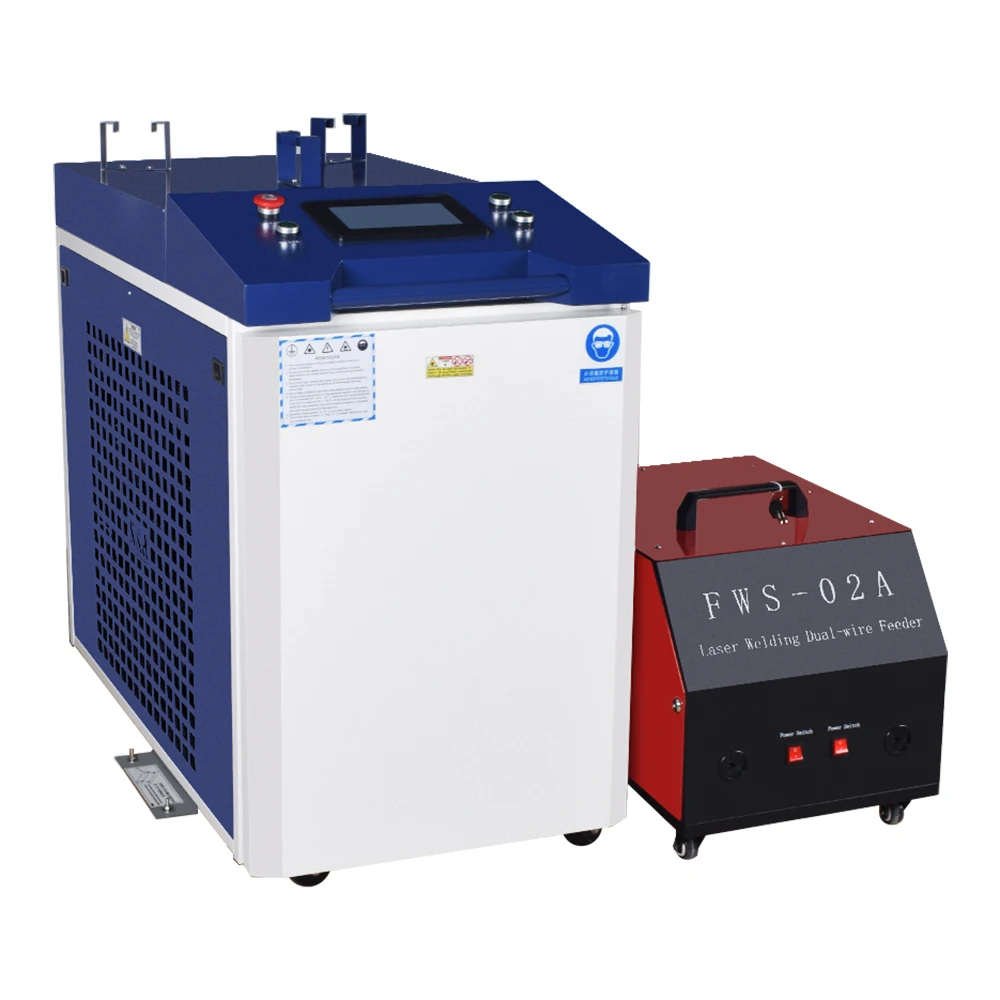 3000W Raycus Laser Welder Dual Wire Feeder 4 in 1 Laser Welding Cleaning Cutting for Metal Double Pendulum Laser Welding Machine