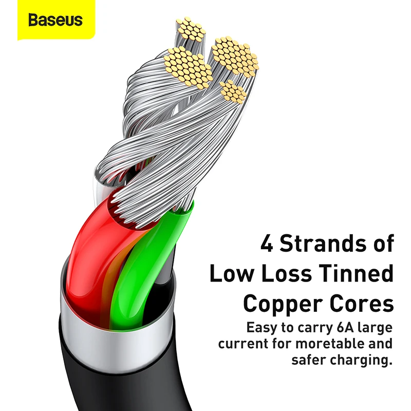 Baseus Superior Series Fast Charging Data Cable USB to Type-C 66W 100W Type-C to Type-C 100W