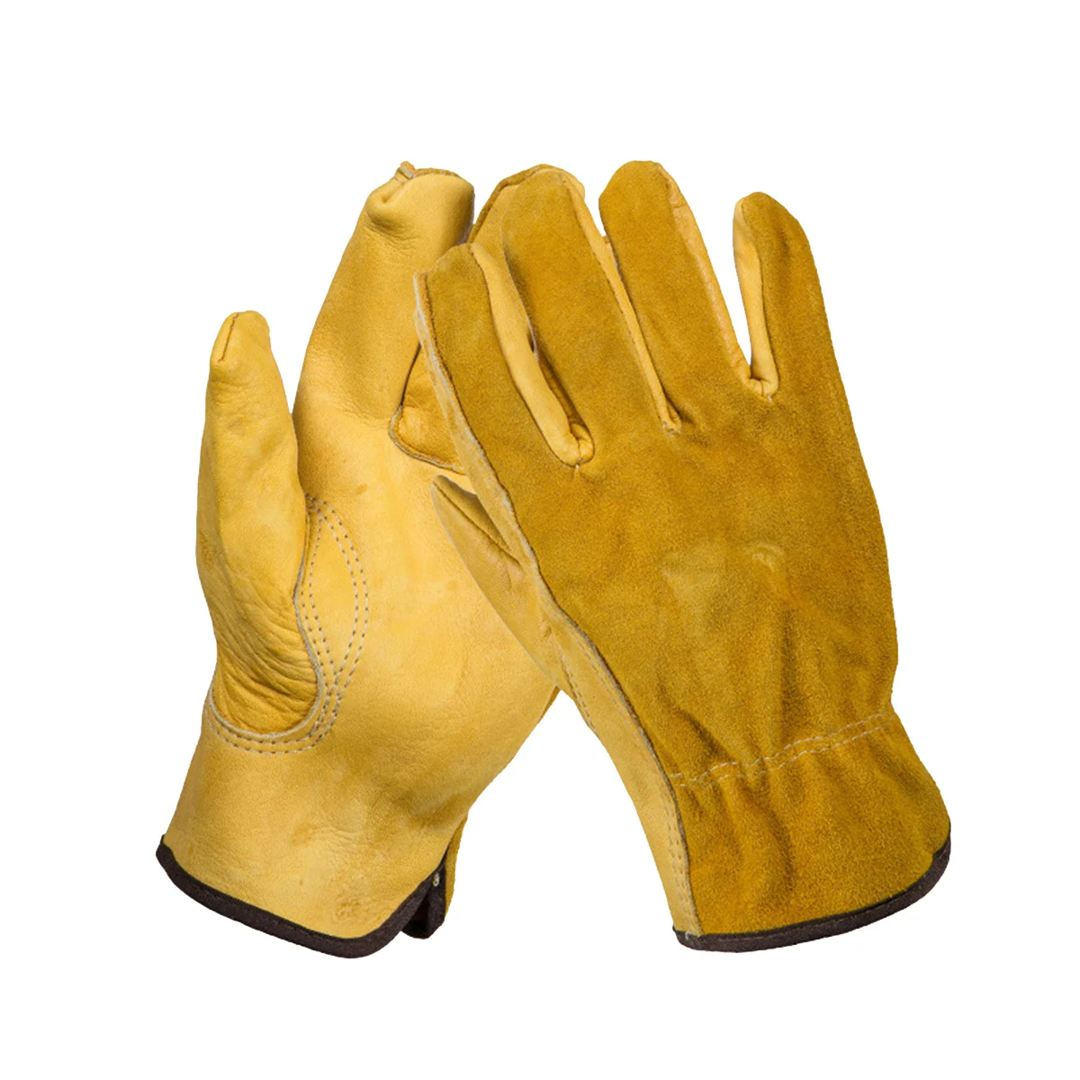 

1 Pair Cow Protective Gloves Garden Welding Hand Cover Durable Reusable For Gardening Repair Driving Electrowelding