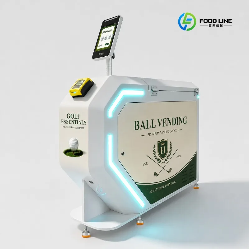 FL Custom 2026 New Golf Ball Dispenser Vending Machine Coin & QR Code Token Payment Systems with SDK Function for Golf Courses