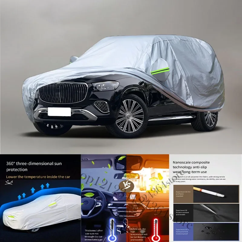 

For Maybach GLS 210T fit Outdoor Protection Full Car Covers Snow Cover Sunshade Waterproof Dustproof Exterior Car covere