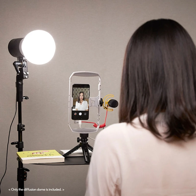 ภาพซิลิโคนโดมอุปกรณ์กระจายแสงแฟลชพับได้สำหรับถ่ายภาพชุด V1 AD100PRO แฟลช AD200PRO ถ่ายรูปสดทนทาน