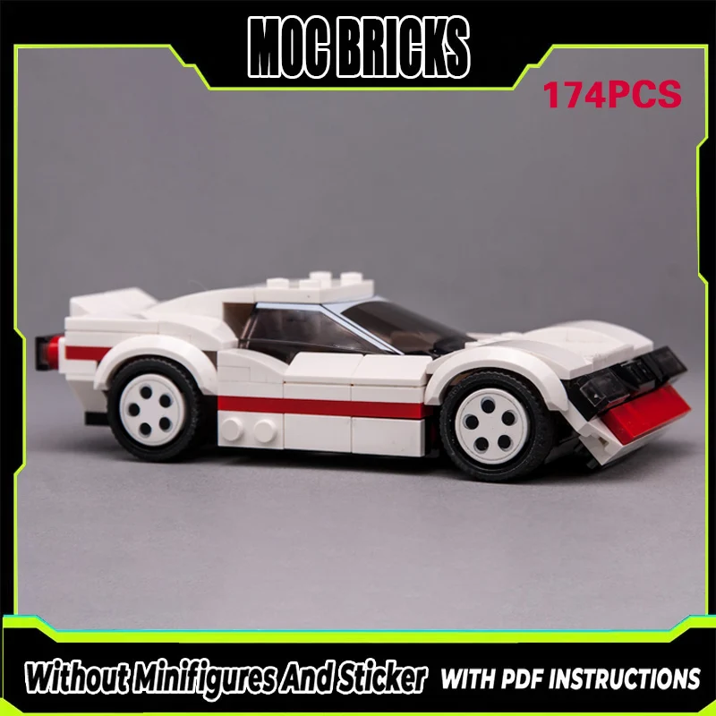 

Конструктор MOC: Модель гоночного автомобиля, белый спортивный автомобиль, модульная технология, подарки, праздничный набор для сборки, детские игрушки