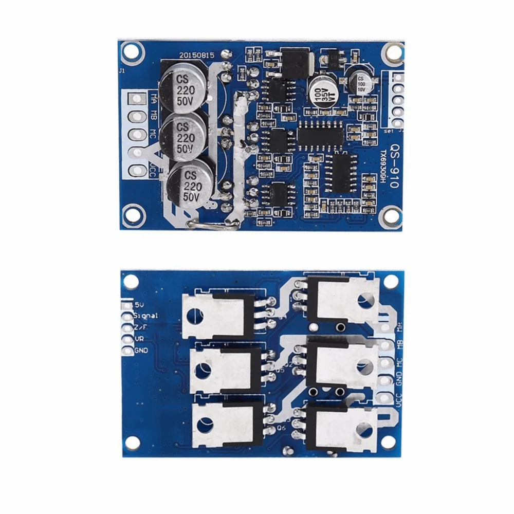 12V-36V DC Brushless Motor Controller 500W Power 20A Current DC Motor Driver Board 3 Phase Over Current Protection