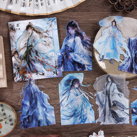 8pcs/pack Chinese style Ancient figures character Stickers Creativity Decorative Diary Album Scrapbooking material