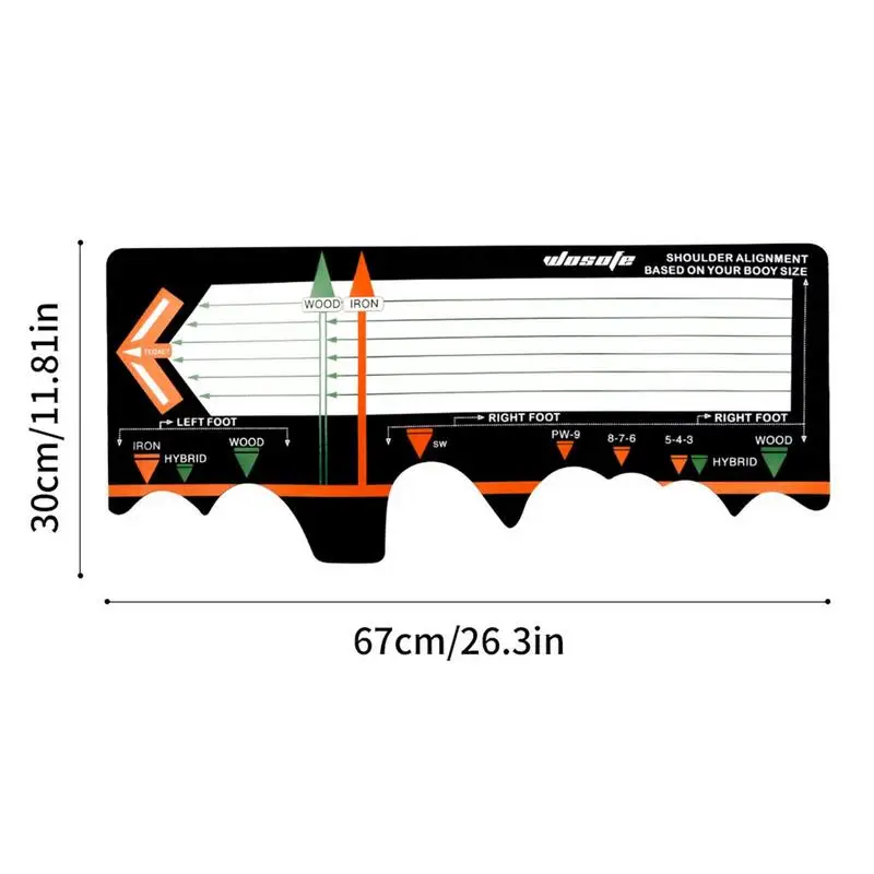 Golf Putting Alignment Mirror Portable Practice Putting Trainer Indoor Outdoors Putting Mat Eyeline Putting Mirror Golf Training