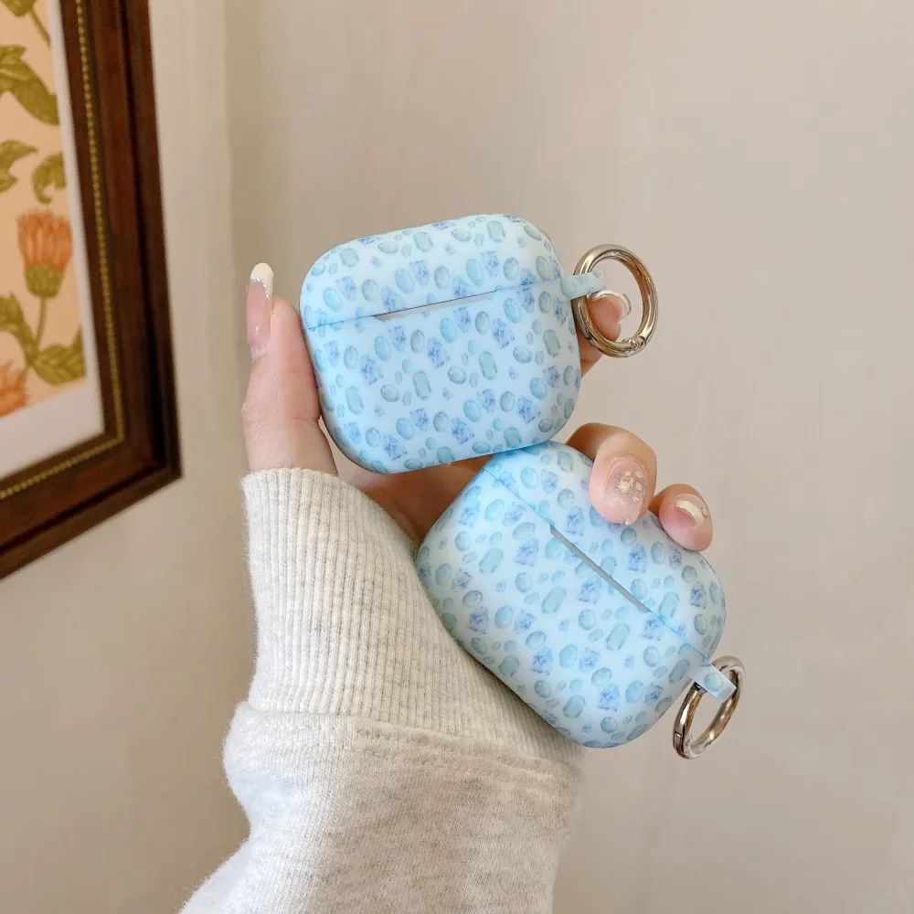 Diamond Pattern Case For Apple AirPods Pro Pro2 2nd Case Bluetooth Wireless Earphone Shell For AirPods 4 3 1 2 Cover  Accessorie