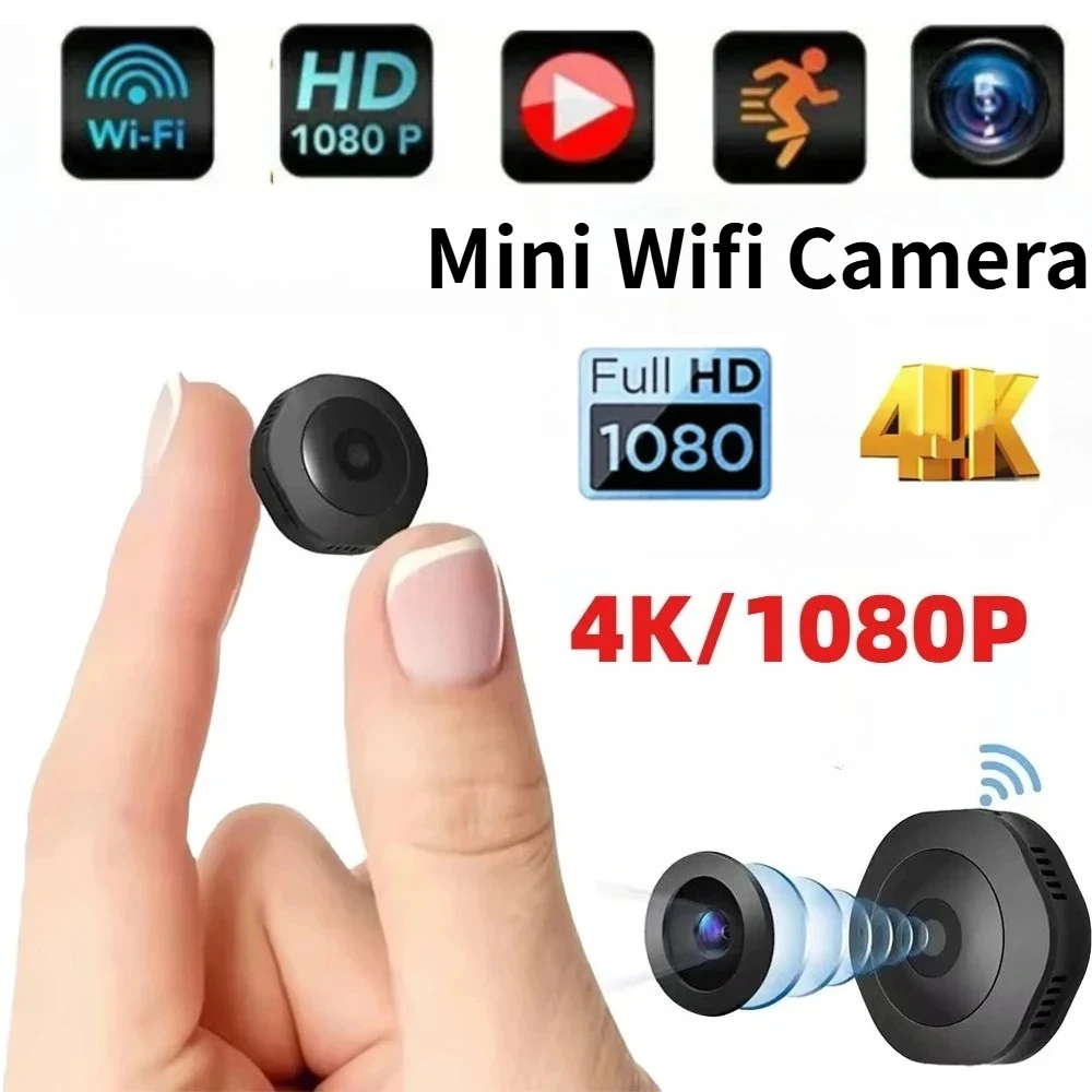 2026 Wireless WIFI Camera Infrared Night Vision Mobile Network 4K Security HD Remote Monitoring Camera Magnetic Bracket New