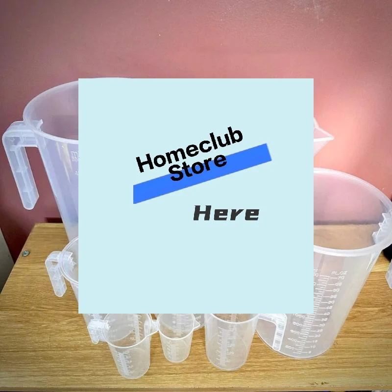 The Measuring Cups Are Sturdy And Have Precise Markings For Capacities Of 100/250/500/1000ml【Homeclub】