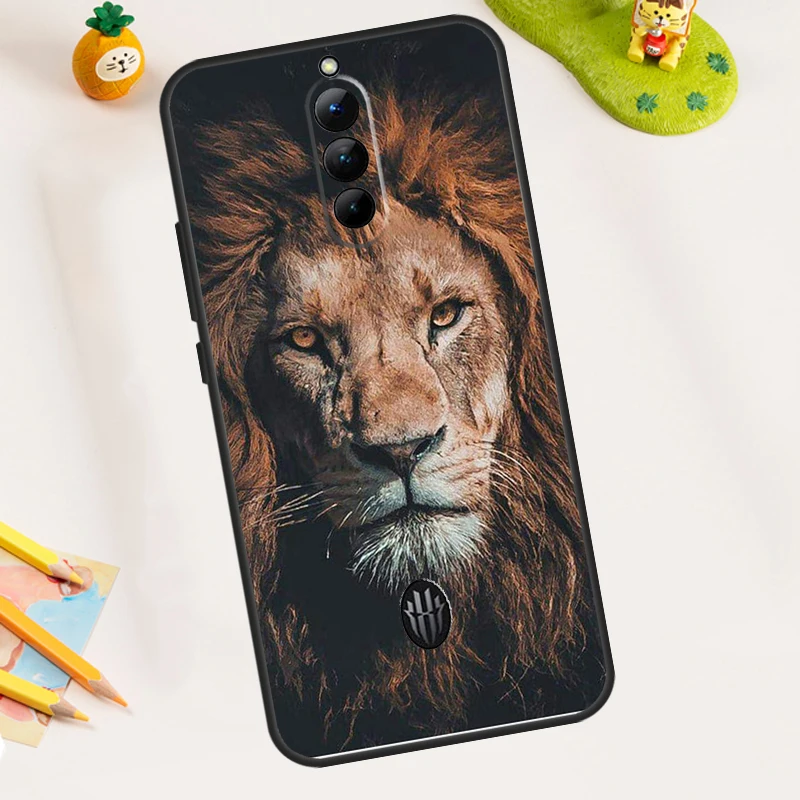 King Of The Jungle Lion Case For ZTE Nubia RedMagic 11 Pro 10 9 8 8S 9S 10S Pro Plus 5G 5S 6 7 6S 7S Pro 11 Air Cover - view 2