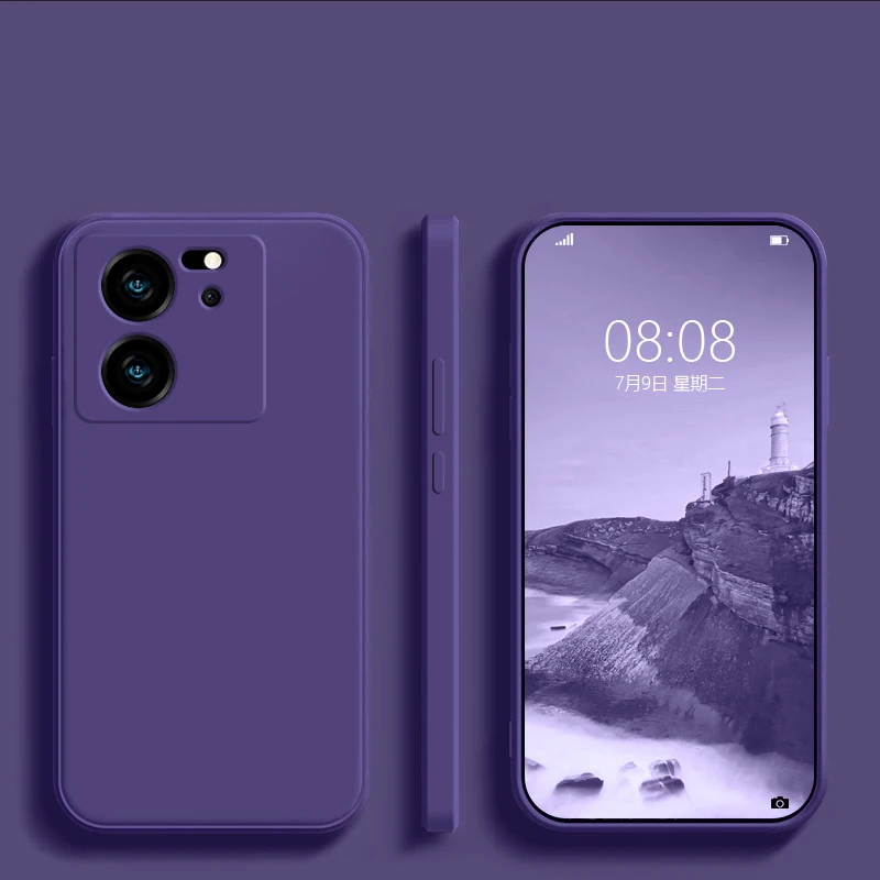 Mi 13 t 13 t mi13t pro Fall Luxus quadratische flüssige Silikon Handy hüllen für Xiaomi mi 13 t mi 13 t pro mi13t pro 5g Soft Back Cover – Detail 12