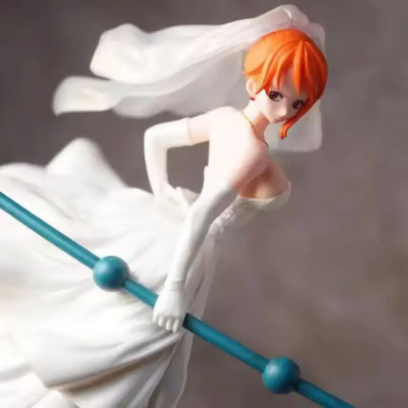 

One Piece Anime Figures Wedding Dress Nami Top Decisive Battle Sexy Girl Action Figure Pvc Statue Toys Model Ornament Gift