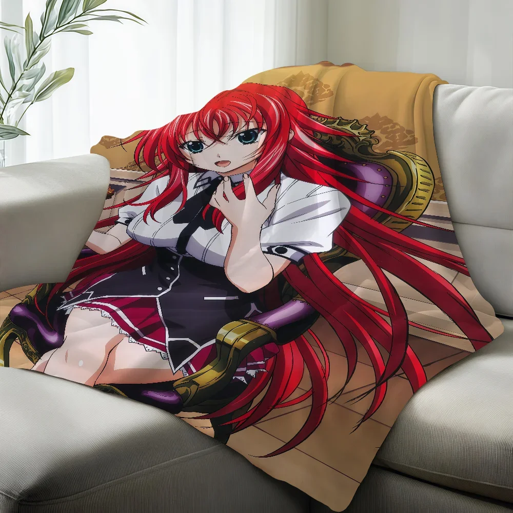 Anime H-High School DxD R-Rias Gremory Blanket Suitable For Sofas Beds Offices Cars Outdoor Travel Ideal Gift For Friends Family
