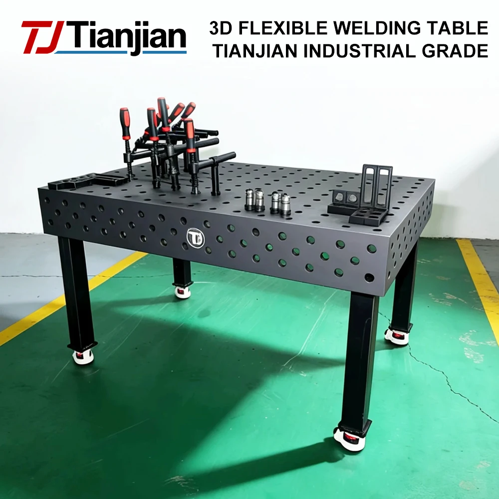 3D Welding Table Heavy Duty D16/D28 Nitrided Steel Cast Iron Precision Welding Platform With Clamping Kits for Metal Fabrication