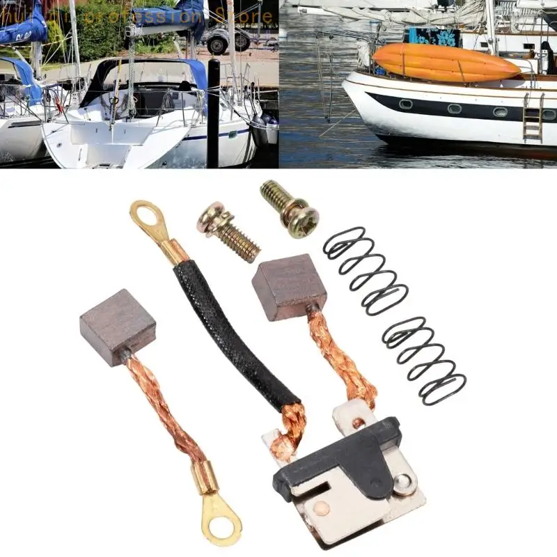 Kohlebürstensatz für die Wartung von Bootstrimmmotoren, Ersatzsatz mit Befestigungsschrauben für ausgewählte 115 130 150 – Detail 10