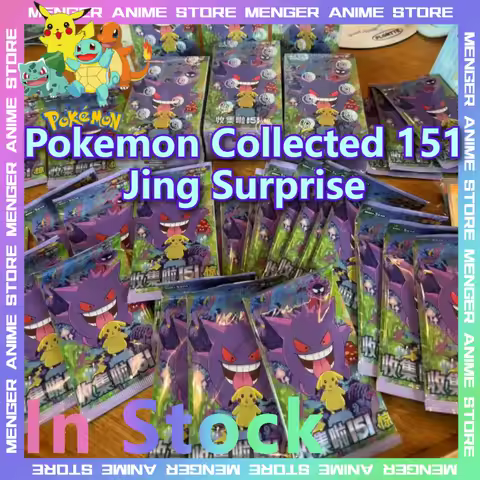 Original Pokemon Collected 151 Jing Surprise Vol.3 Fat Thin Box Scarlet Violet Chinese PTCG Trading Cards Toys Collectible Gifts