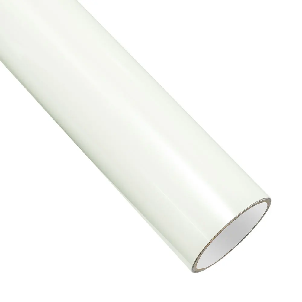 ملصق سيارة أبيض معدني لتغليف السيارة من الفينيل لاصق تغليف اللون خالي من الفقاعات ملحقات السيارة الداخلية الخارجية #3