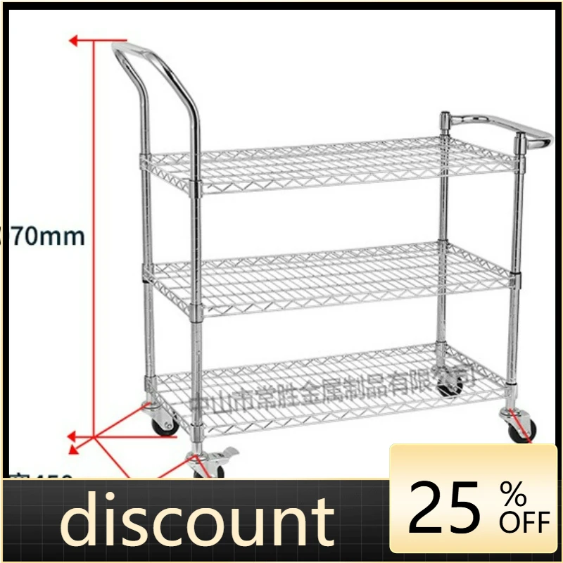 LTT 3 Tier Flatbed Trolley with Span Wheels Multi Deck Transport Industrial Logistics Trolley
