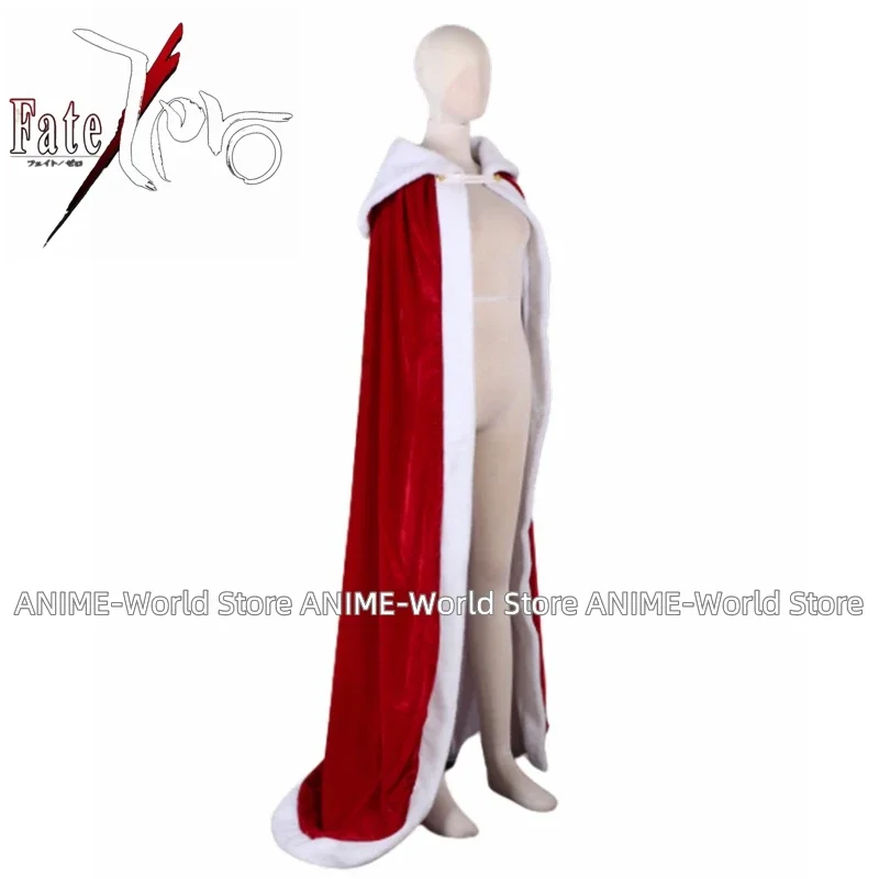 Game Fate zero Fate stay night saber Cosplay Cloak Altria pendragon saber/king Red Cloak Costume