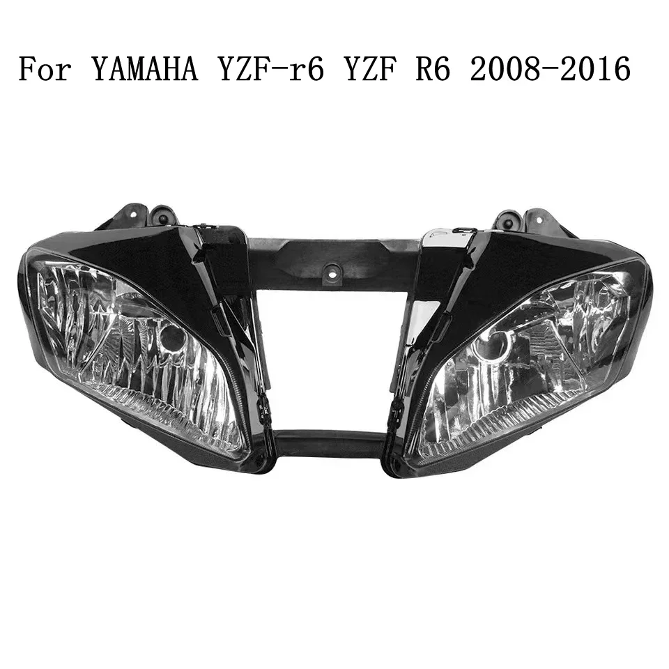

1Set Motorcycle Front Headlight Assembly Fit For YAMAHA YZF-r6 YZF R6 2008 - 2016 Headlamp Headlight Head Light Lamp